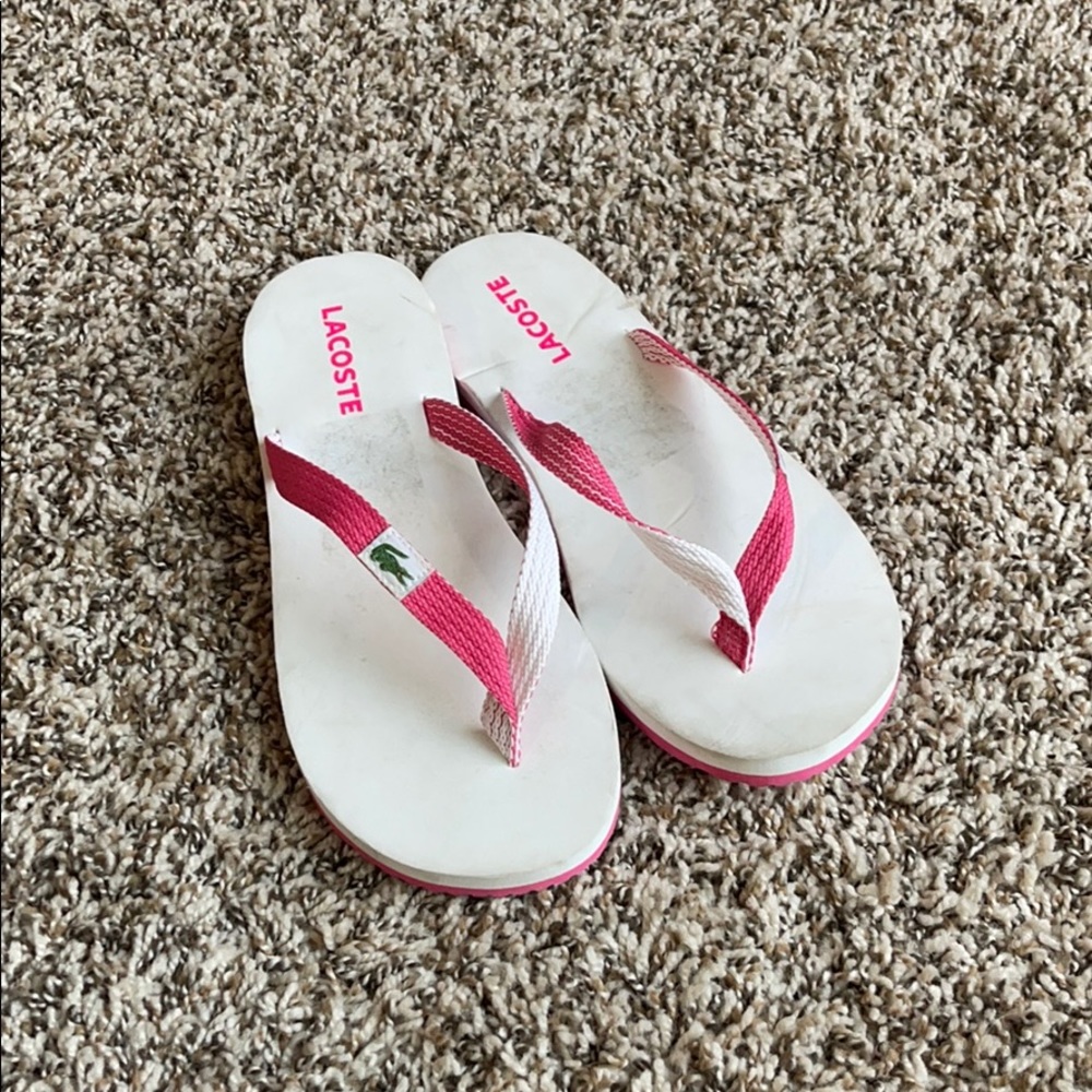 Lacoste flip flops